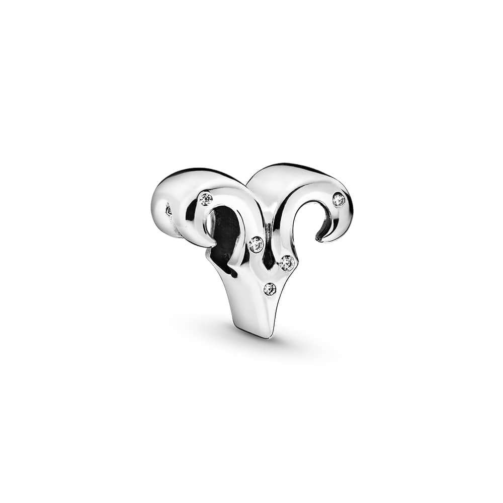 Charm Aries ♈ Estilo Pandora | Colgante Zodiaco Aries Plata – Regalo Original para Mujer Aries