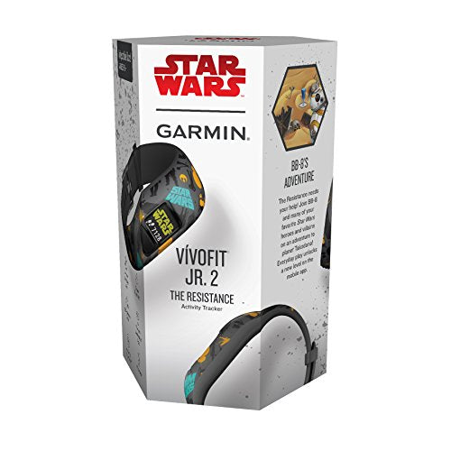 Garmin Vívofit Jr. 2 - Monitor de actividad para niños, Star Wars - The Resistance, Edad 6+