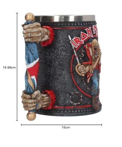Jarra de cerveza Iron Maiden Eddie – Vaso cervecero coleccionable para fans del heavy metal
