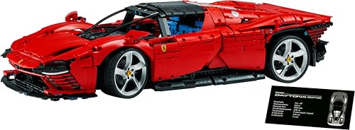 LEGO Technic Ferrari Daytona SP3 42143 – Supercoche rojo para construir escala 1:8 | Regalo premium para fans de LEGO