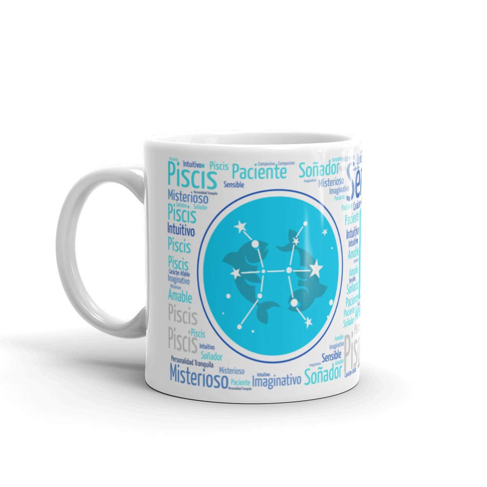 Taza signo Piscis ♓ – Regalo original y práctico