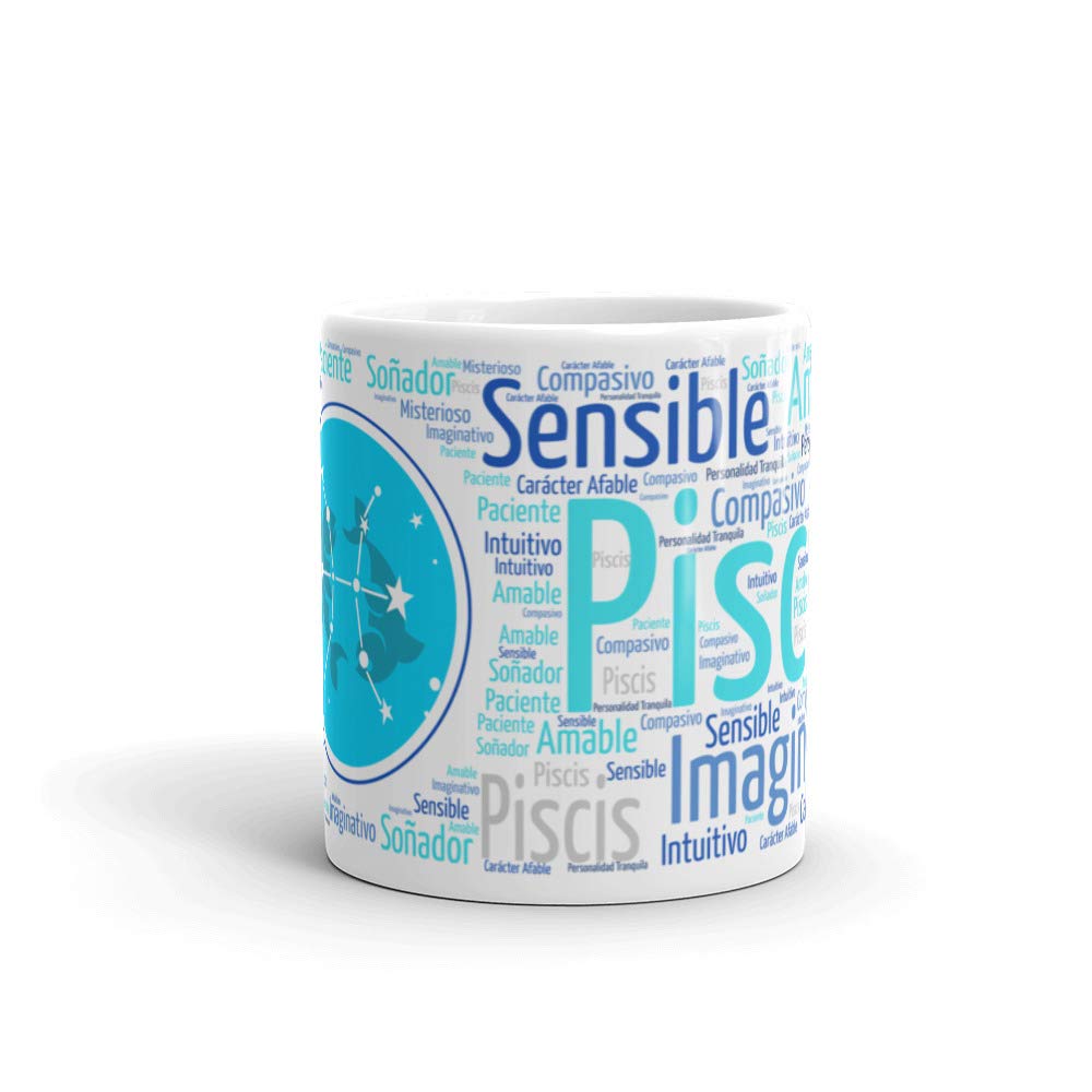 Taza signo Piscis ♓ – Regalo original y práctico