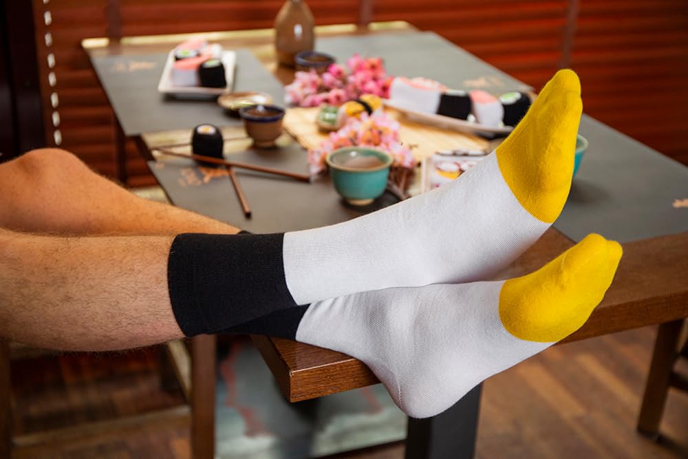 Calcetines Sushi Divertidos Rainbow Socks – 5 Pares de Calcetines Unisex con Diseño de Sushi | Regalo Original