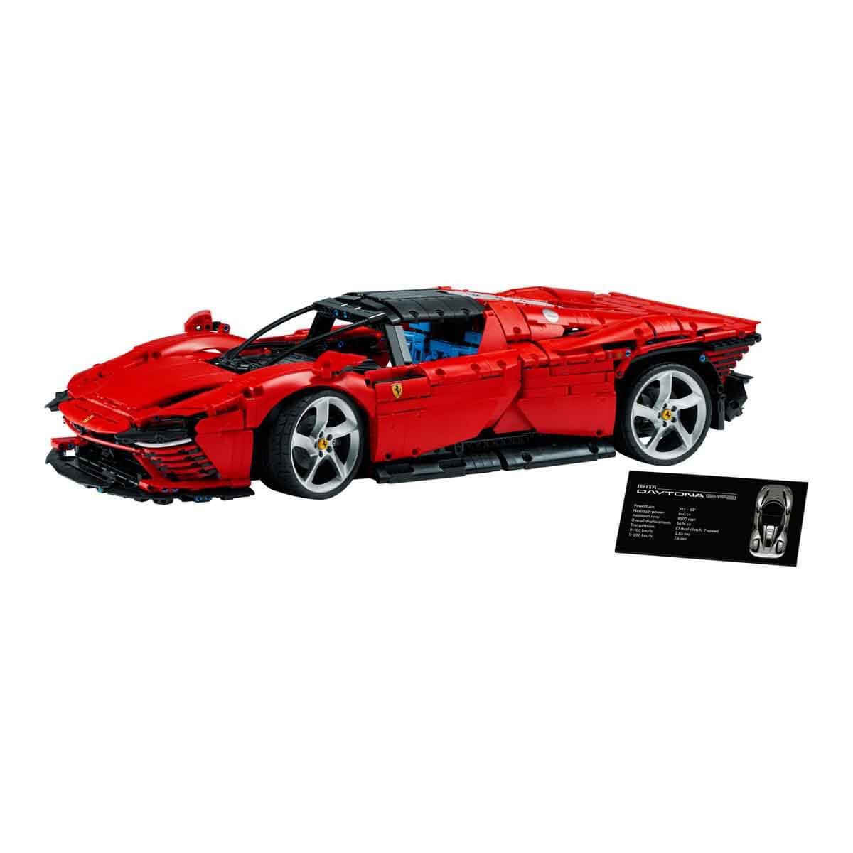 LEGO Technic Ferrari Daytona SP3 42143 – Supercoche rojo para construir escala 1:8 | Regalo premium para fans de LEGO