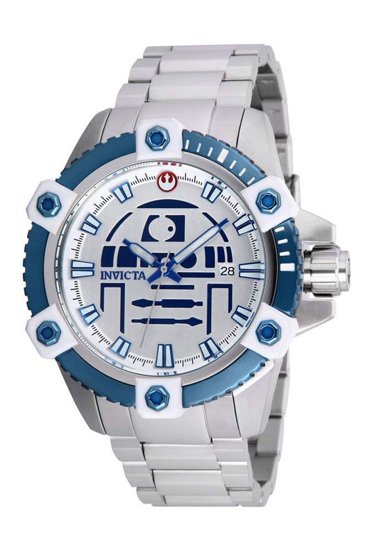 Invicta 26556 Star Wars R2-D2 Reloj para Hombre acero inoxidable Automático Esfera plata