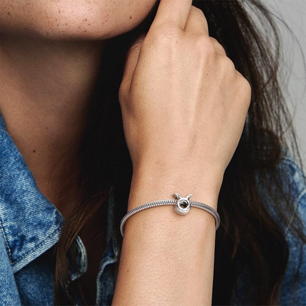 Charm Aries ♈ Estilo Pandora | Colgante Zodiaco Aries Plata – Regalo Original para Mujer Aries