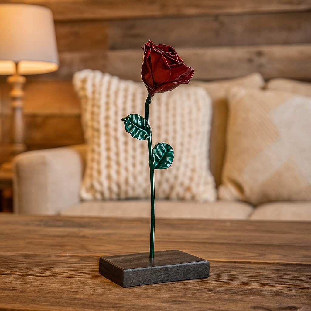 Rosa eterna forjada a mano 🌹 regalo original para Sant Jordi, pareja y ocasiones especiales
