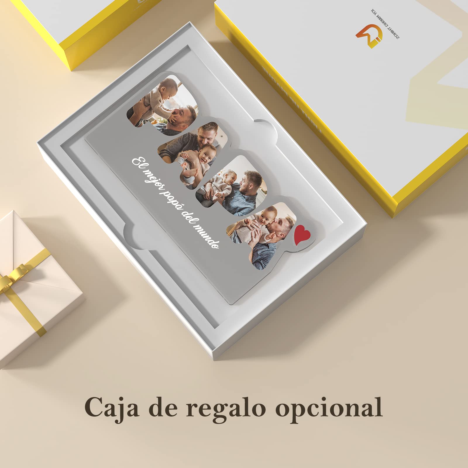 Lámpara LED personalizada para papá