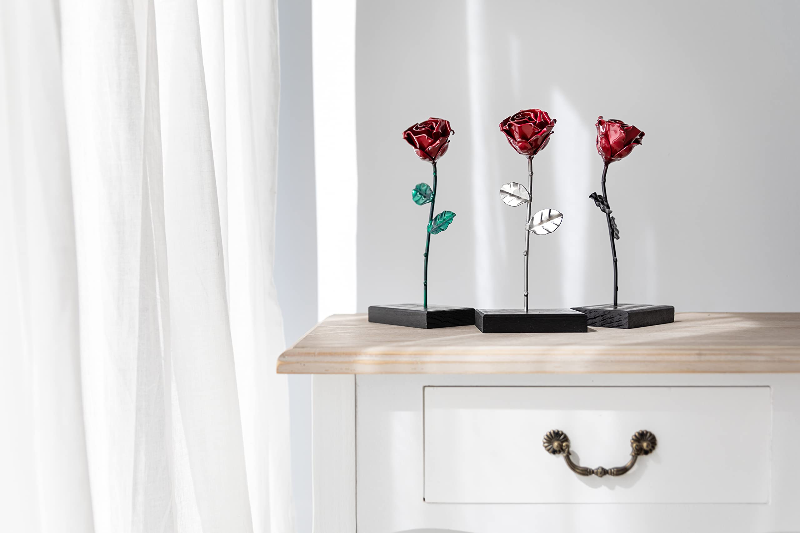 Rosa eterna forjada a mano 🌹 regalo original para Sant Jordi, pareja y ocasiones especiales