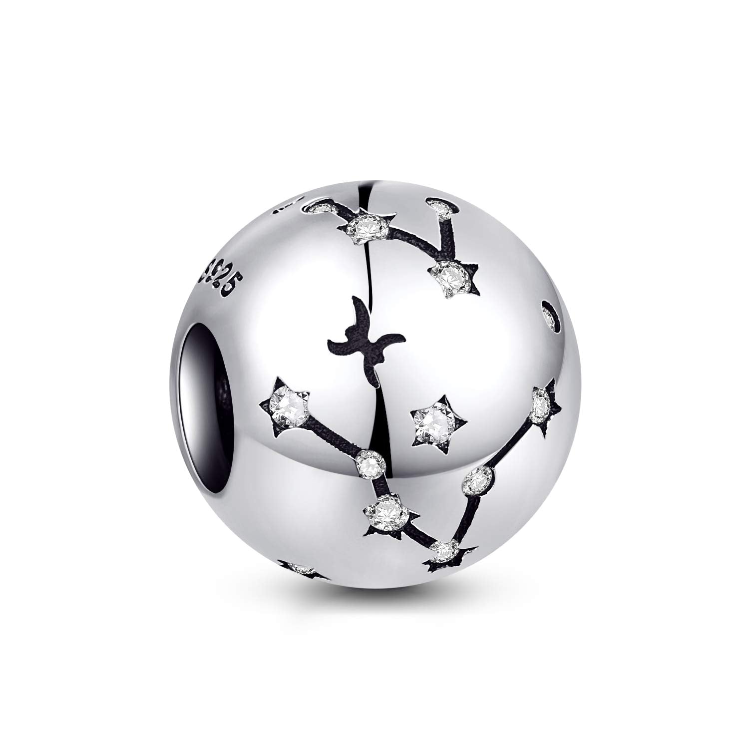 Charm Piscis ♓ en plata 925 – Detalle simbólico para pulsera o collar