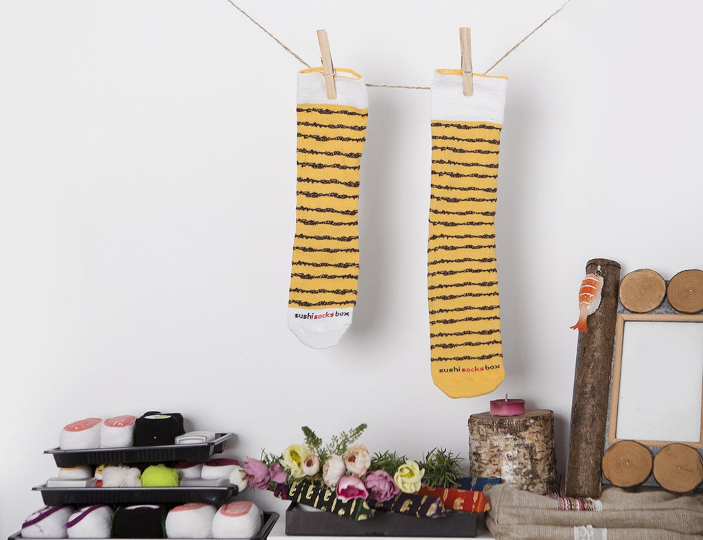 Calcetines Sushi Divertidos Rainbow Socks – 5 Pares de Calcetines Unisex con Diseño de Sushi | Regalo Original