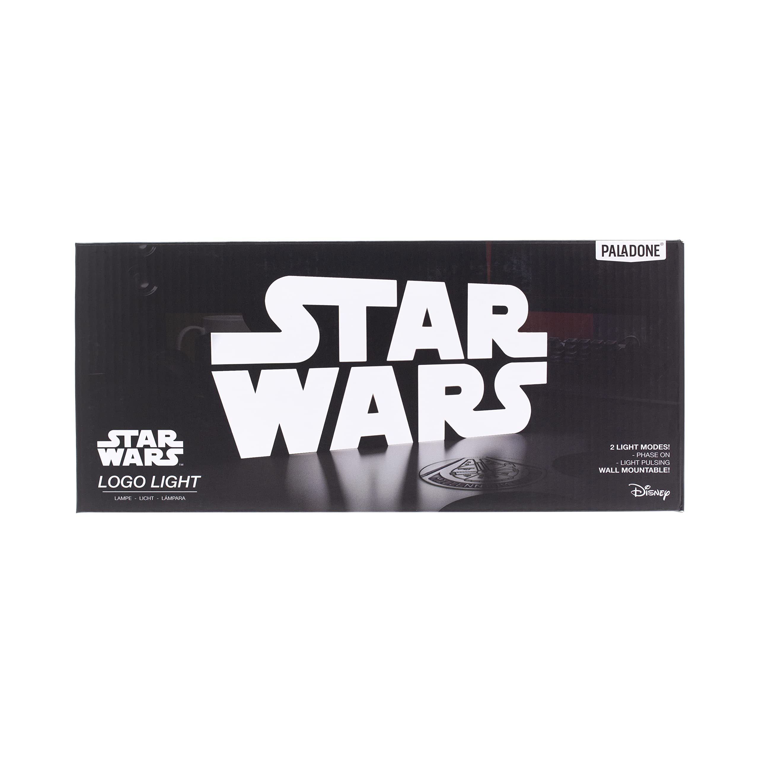 Lámpara Star Wars Logo Oficial – Luz decorativa para habitación | Regalo geek para fans