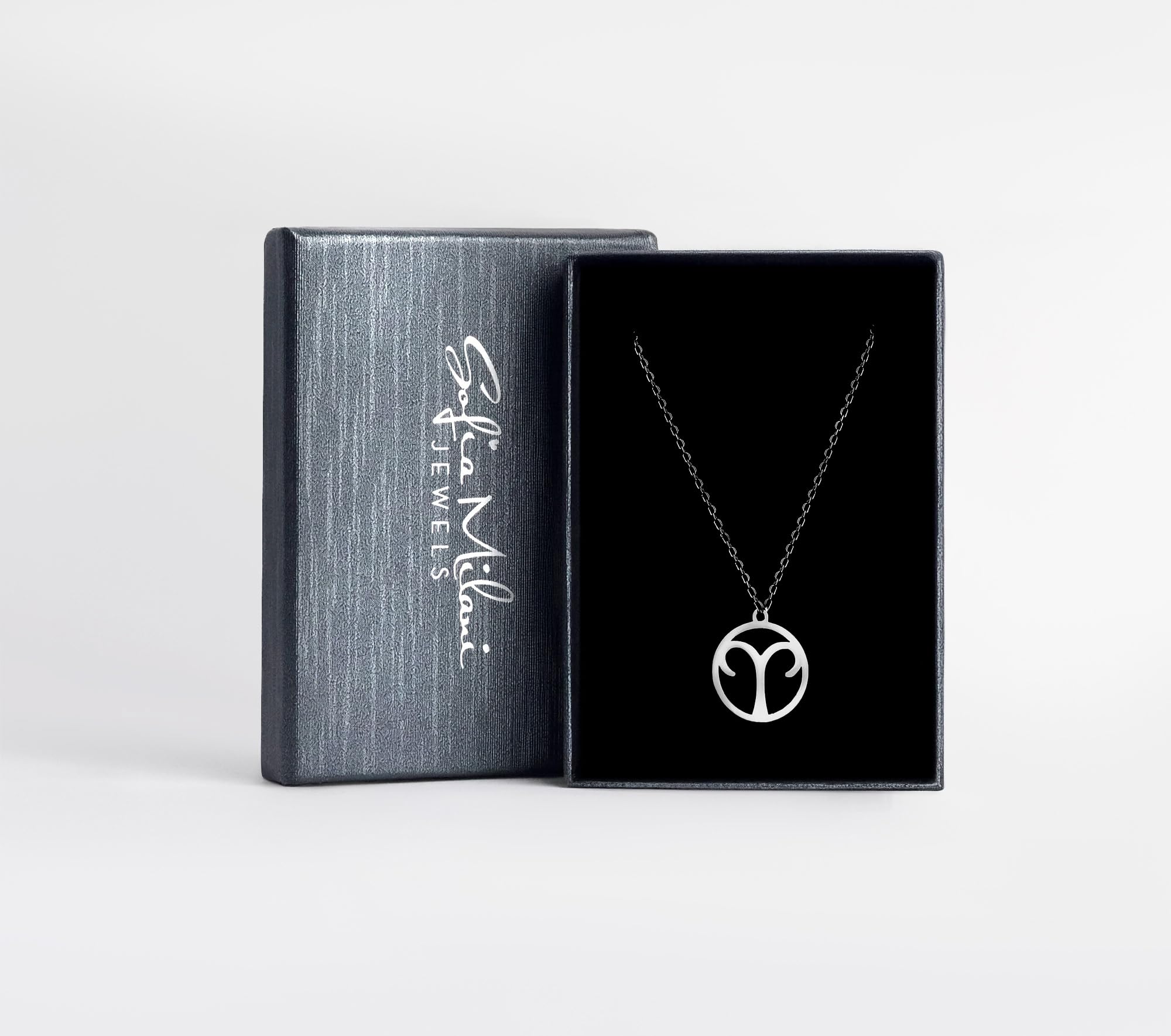 Collar Aries Plata 925 ♈ Sofía Milani | Colgante Signo Zodiacal Aries – Regalo Elegante para Mujer