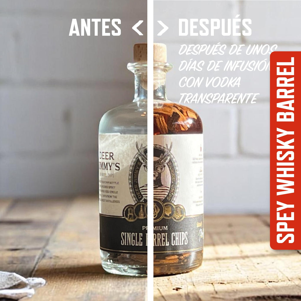 Kit DIY para hacer tu propio whisky – Maduración con roble Speyside | Regalo para amantes del whisky