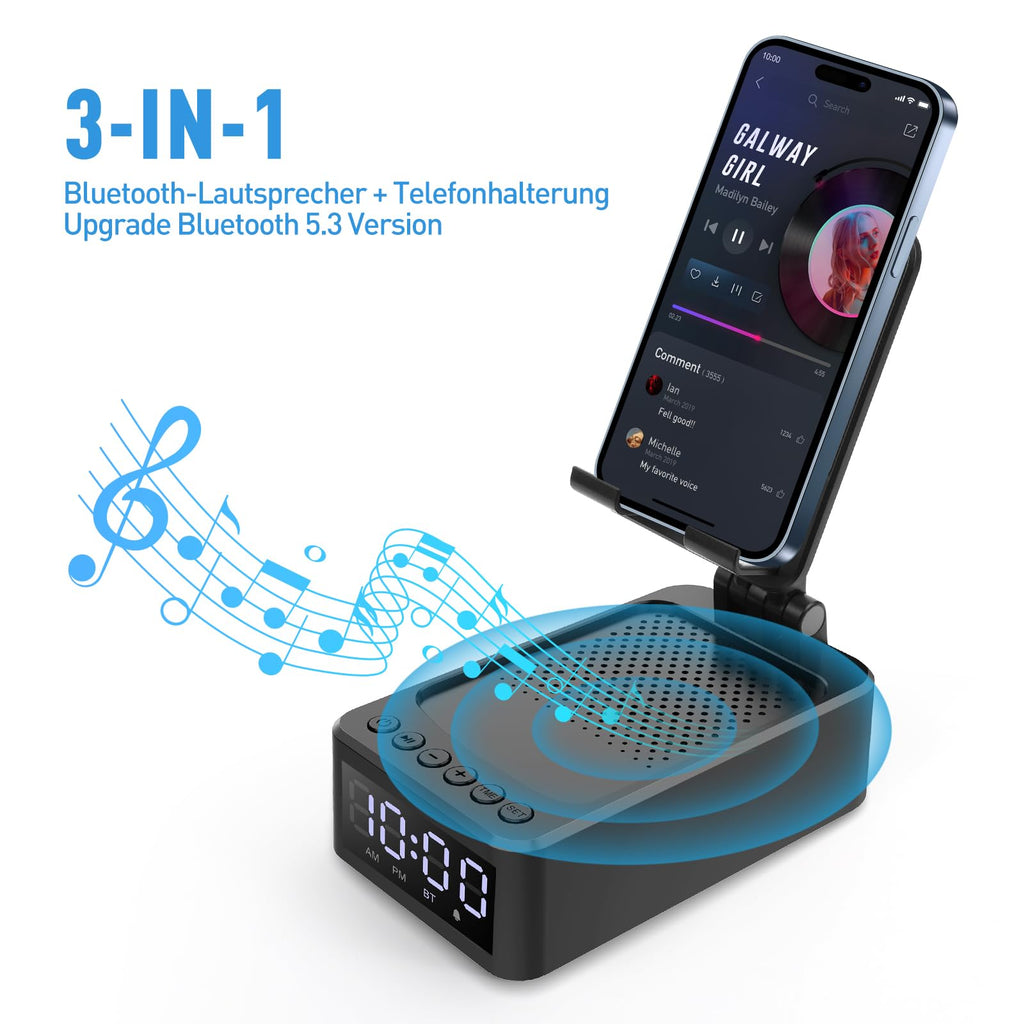 Gadget tecnológico con altavoz Bluetooth