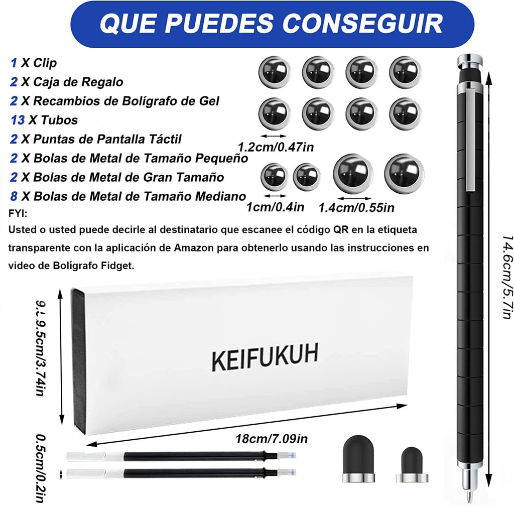Bolígrafo Magnético Antiestrés KEIFUKUH – Gadget Original y Divertido