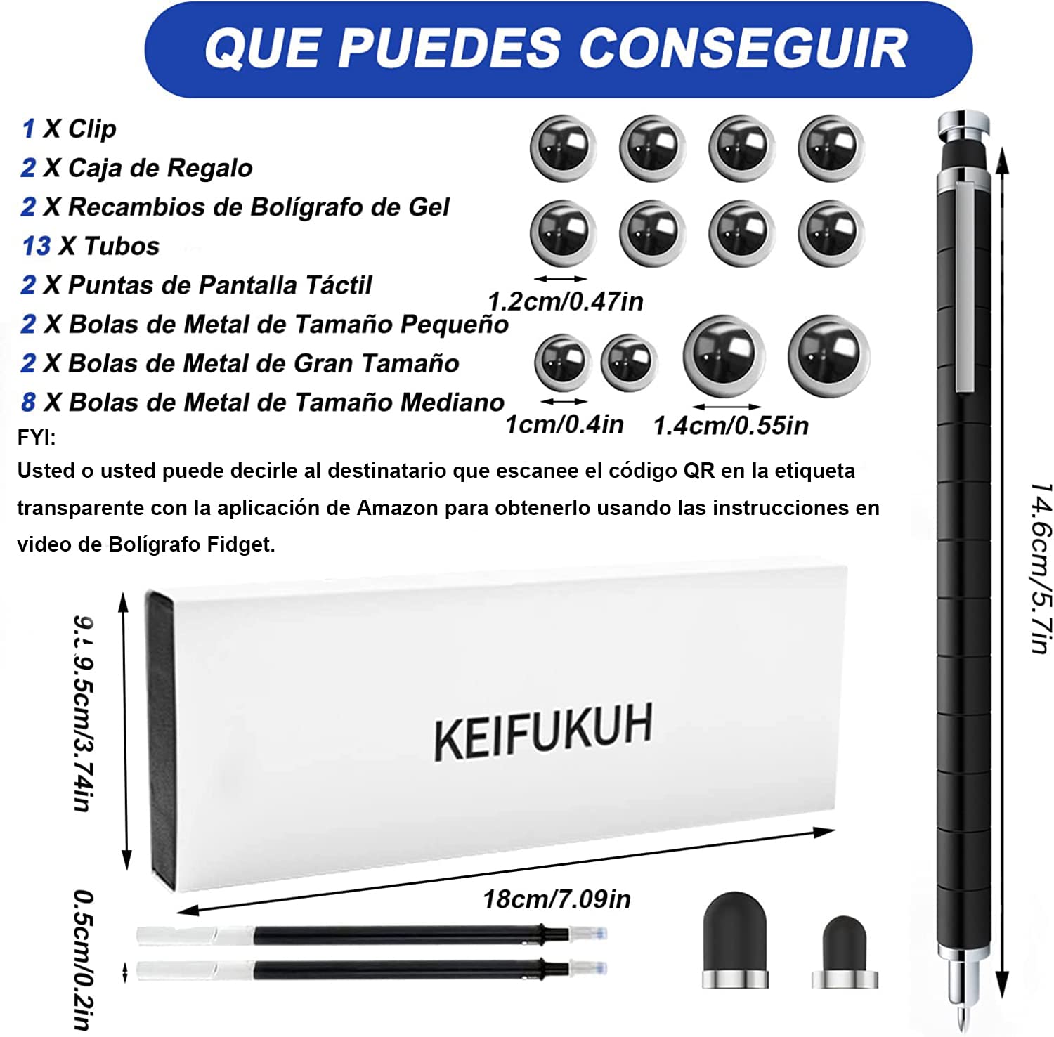 Bolígrafo Magnético Antiestrés KEIFUKUH – Gadget Original y Divertido