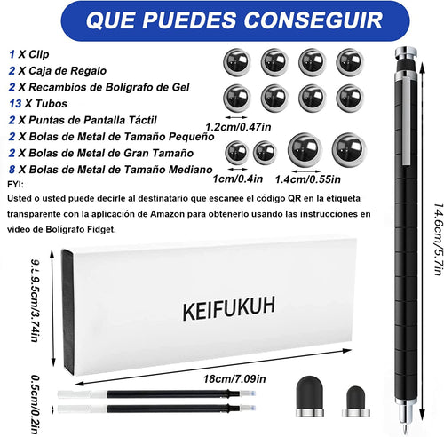 Bolígrafo Magnético Antiestrés KEIFUKUH – Gadget Original y Divertido