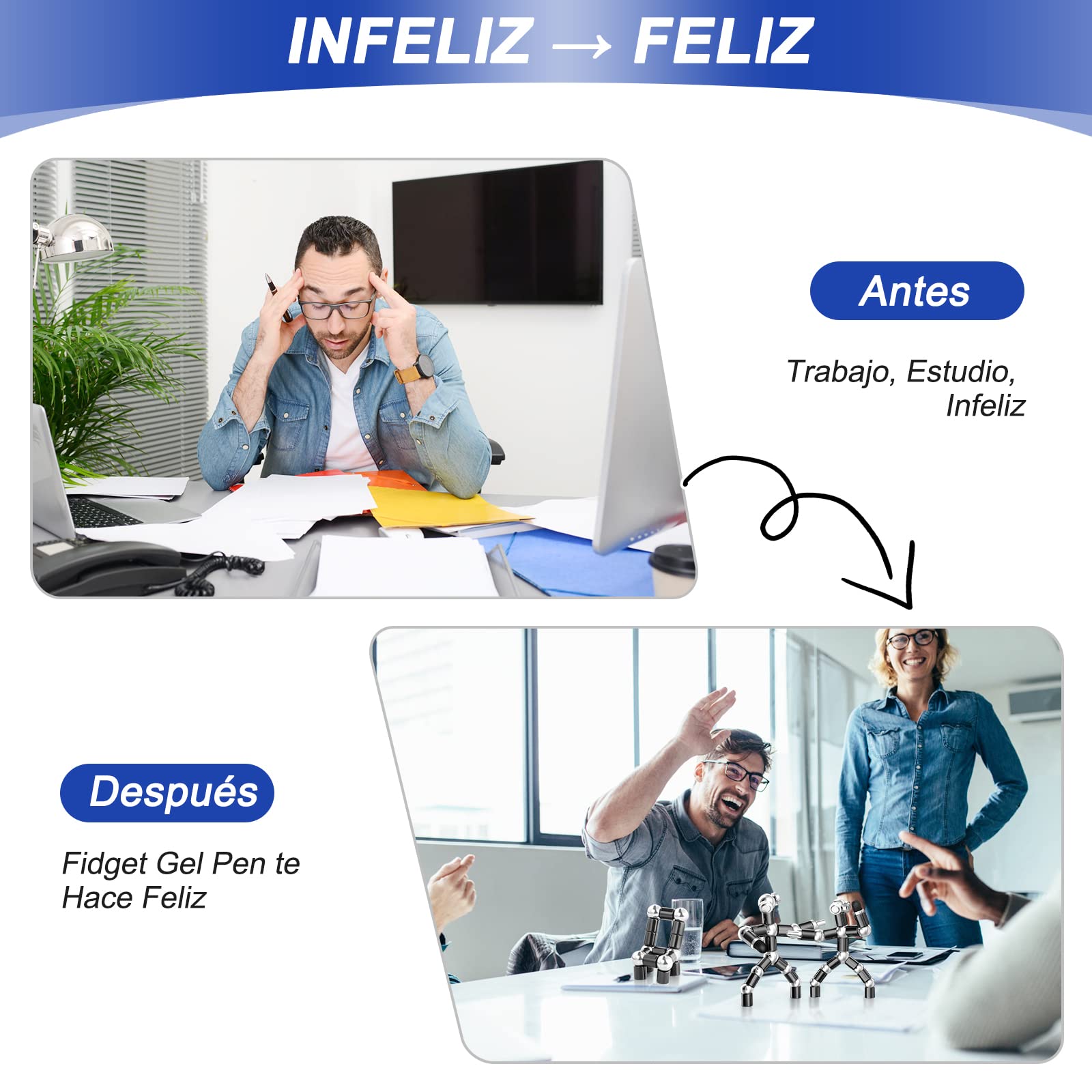 Bolígrafo Magnético Antiestrés KEIFUKUH – Gadget Original y Divertido