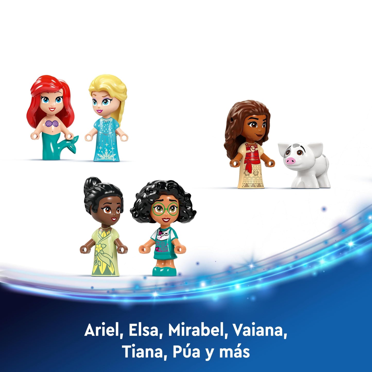 LEGO | Disney Calendario de Adviento 2024 Juguete de Construcción con 5 Micro Muñecas de Elsa, Mirabel, Vaiana y Tiana, Regalo Pre-Navideño para Niñas y Niños de 5 Años o Más 43253