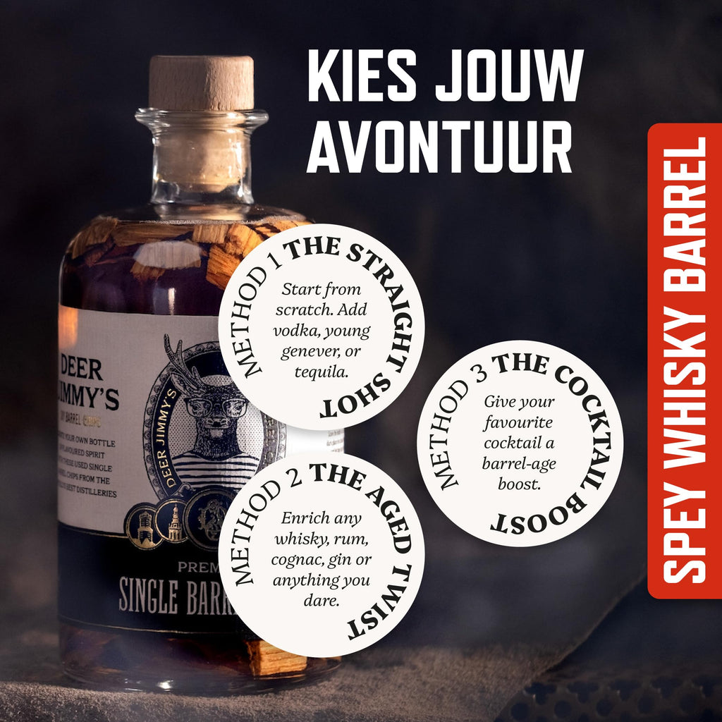 Kit DIY para hacer tu propio whisky – Maduración con roble Speyside | Regalo para amantes del whisky