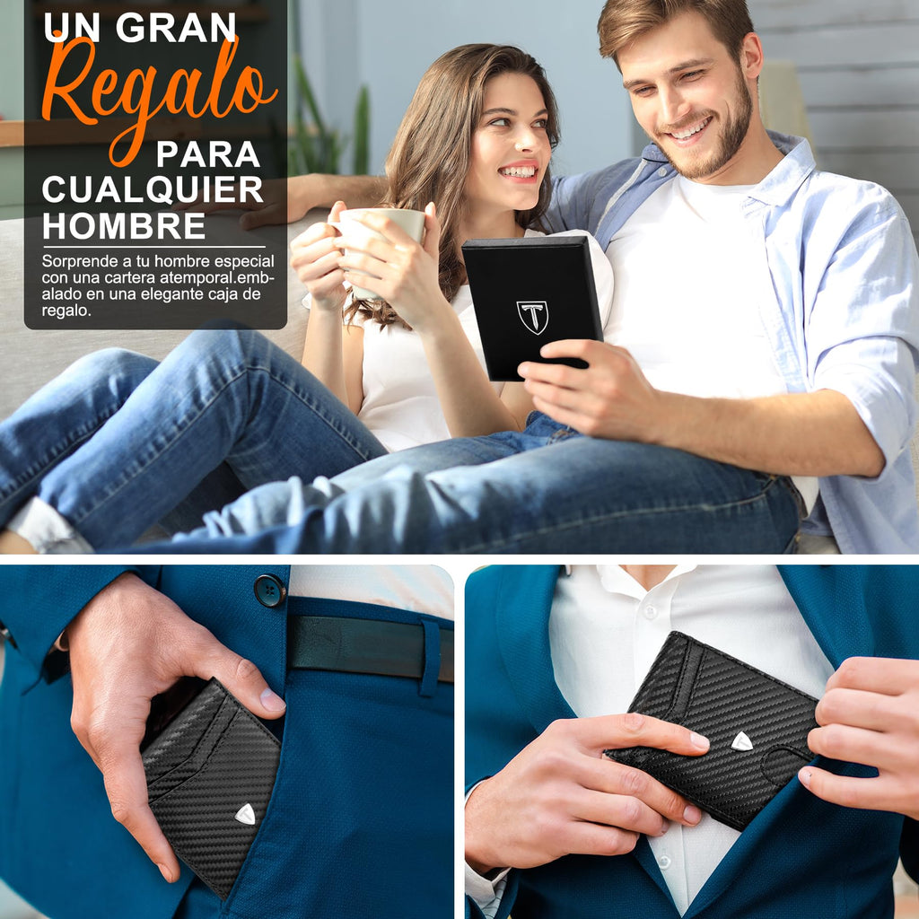 Cartera slim con protección RFID