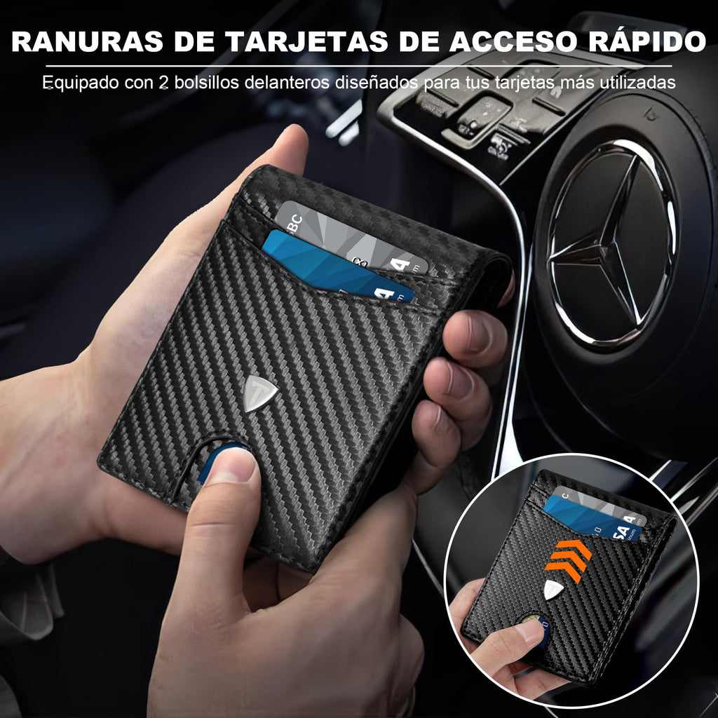 Cartera slim con protección RFID