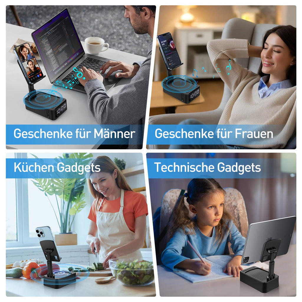 Gadget tecnológico con altavoz Bluetooth