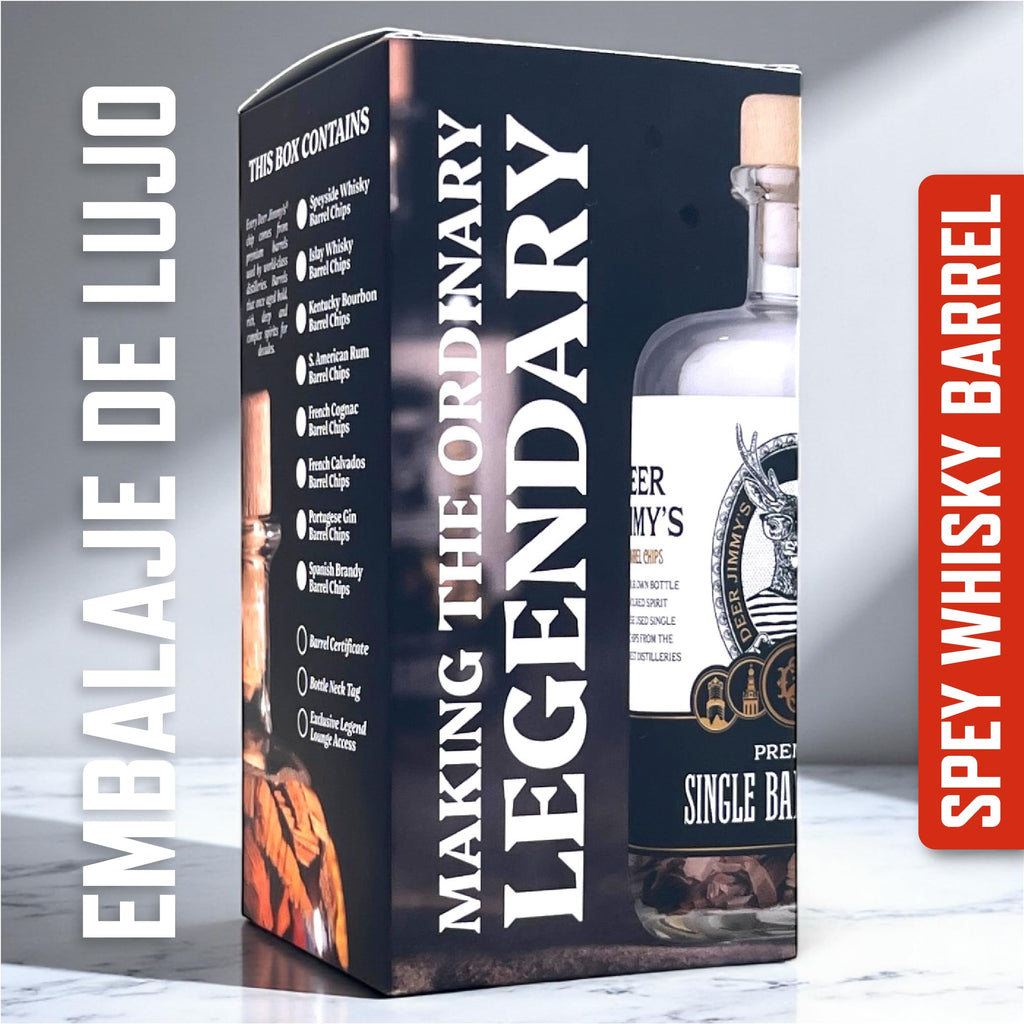 Kit DIY para hacer tu propio whisky – Maduración con roble Speyside | Regalo para amantes del whisky