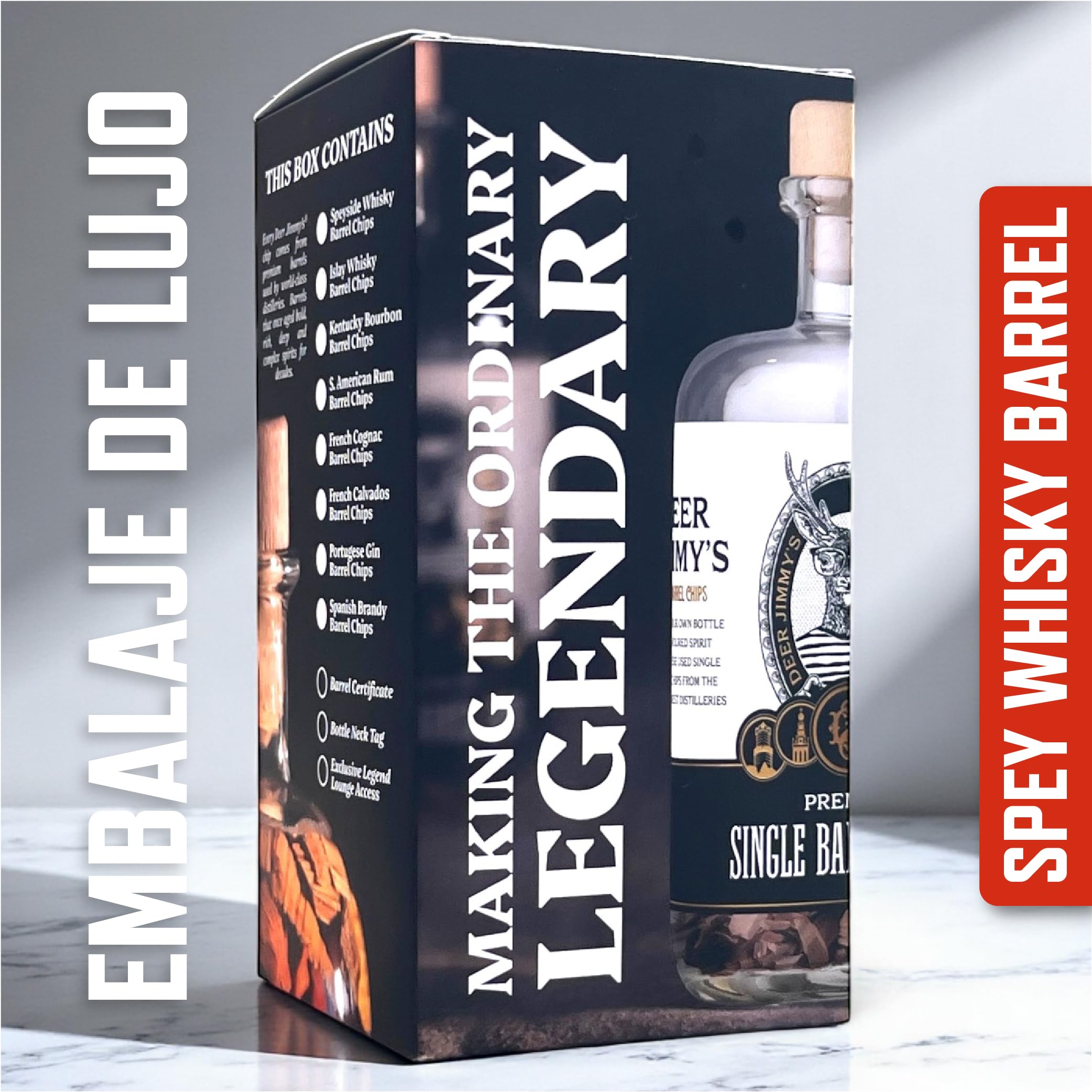 Kit DIY para hacer tu propio whisky – Maduración con roble Speyside | Regalo para amantes del whisky