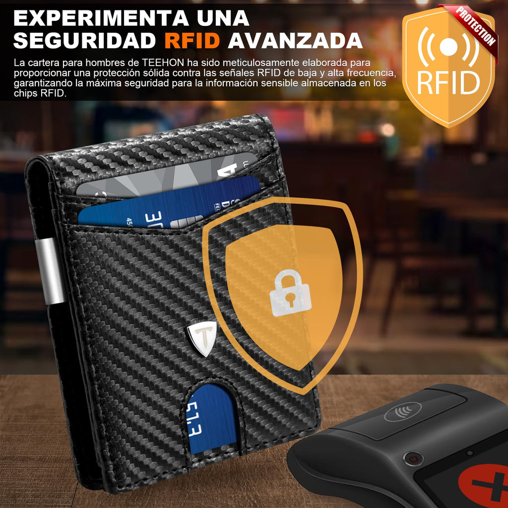 Cartera slim con protección RFID
