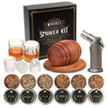 Kit para Ahumar Whisky y Cócteles – Ahumador con antorcha, chips de madera y vasos | Regalo original