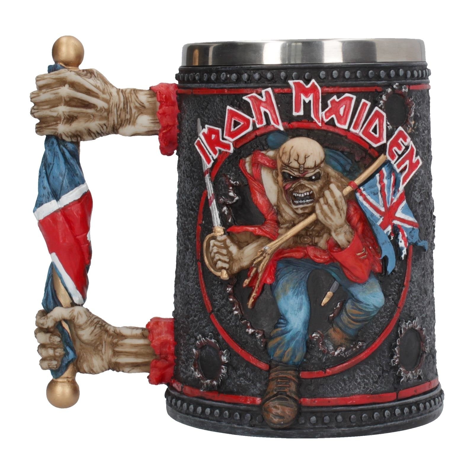 Jarra de cerveza Iron Maiden Eddie – Vaso cervecero coleccionable para fans del heavy metal