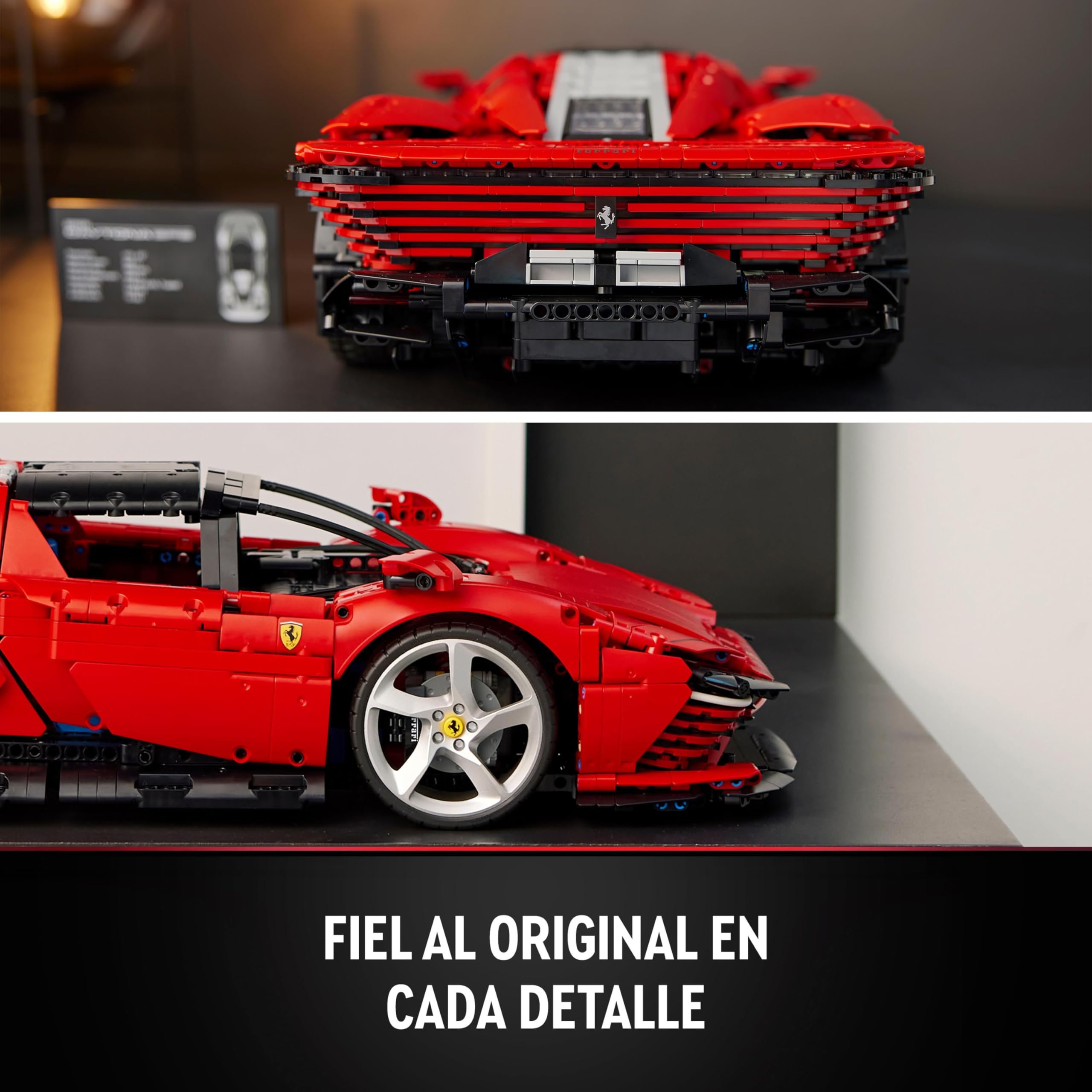 LEGO Technic Ferrari Daytona SP3 42143 – Supercoche rojo para construir escala 1:8 | Regalo premium para fans de LEGO