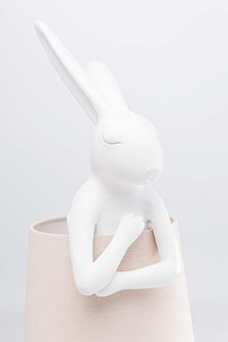 Kare Design Lámpara de mesa Animal, Conejo Blanco, 68x23x26cm