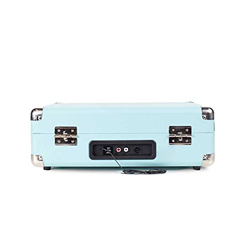 PRIXTON VC400 - Tocadiscos de Vinilo Vintage, Reproductor de Vinilo y Reproductor de Musica Mediante Bluetooth y USB, 2 Altavoces Incorporados, Diseño de Maleta, Color Azul - no se que regalar