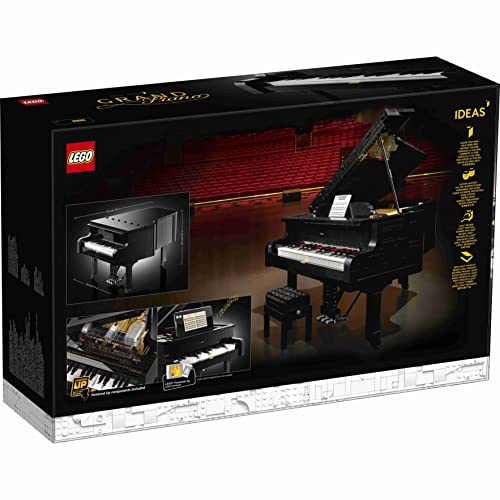 LEGO 21323 Ideas Piano de Cola, Set de Construcción con Motor y 25 Teclas, Modelo de Coleccionista, Regalo para Adultos