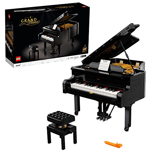 LEGO 21323 Ideas Piano de Cola, Set de Construcción con Motor y 25 Teclas, Modelo de Coleccionista, Regalo para Adultos