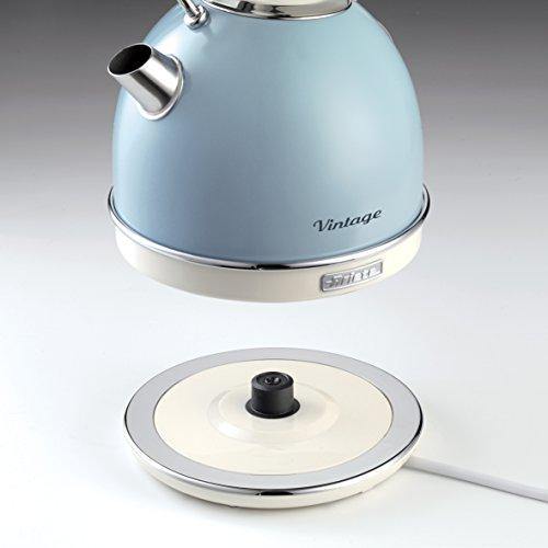 Ariete 2877/05 Hervidor Vintage, 2200 W, 1.7 litros, Acero Inoxidable, Azul - no se que regalar