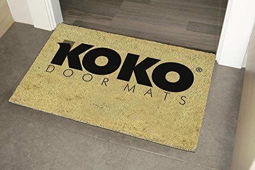 KOKO DOORMATS felpudos Entrada casa Originales, Fibra de Coco y PVC, Felpudo Exterior Bienvenido al Lado Oscuro, 40x60x1.5 cm | Alfombra Entrada casa Exterior | Felpudos Divertidos para Puerta - no se que regalar