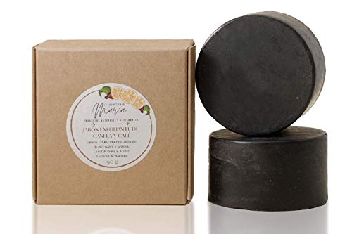 Jabón exfoliante de canela y café artesanal y ecológico