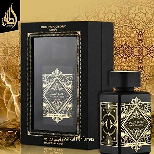 Badee Al Oud (Oud for Glory) - Eau de Parfum con difusor de 100 ml de Lattafa