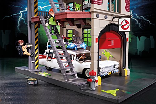 PLAYMOBIL 9219 Ghostbusters, Cuartel Parque de Bomberos, a Partir de 6 Años - no se que regalar