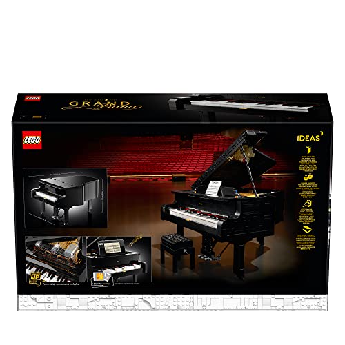 LEGO 21323 Ideas Piano de Cola, Set de Construcción con Motor y 25 Teclas, Modelo de Coleccionista, Regalo para Adultos