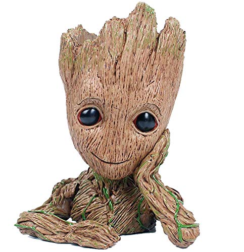 GTLAOGS Groot Maceta Guardianes de la Galaxia Bebé Figuras de Acción Modelo Lindo Juguete Pen Pot - no se que regalar