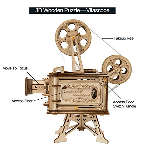 ROKR Vitascope Wooden Puzzle | Puzzle 3D Madera | Maquetas para Montar Adultos - no se que regalar