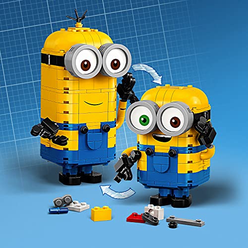 LEGO 75551 Minions y su Guarida para Construir, Juguete de Consttucción de Kevin, Bob y Stuart con Herramientas, Accesorios y Banana