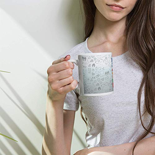 Kembilove Taza de Desayuno para Parejas con Frases Graciosas - Regalo Original Taza diseños Coloridos Enamorados Novios y Novias San Valentín - Taza de café para Regalar Enamorados