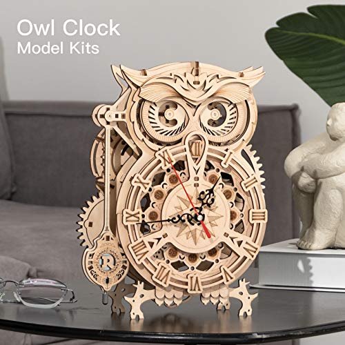 ROKR Owl Clock Puzzle 3D Maqueta Madera | Maquetas para Montar | Maquetas para Construir Adultos - no se que regalar