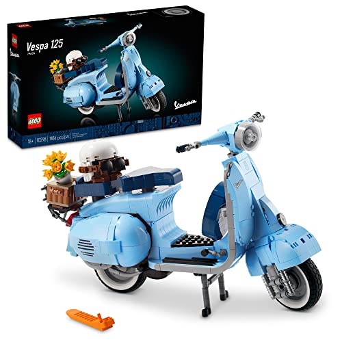 LEGO Vespa 125 10298 Model Building Kit; Build a Detailed Displayable Model of a Vintage Italian Icon with This Building Set for Adults (1,106 Pieces)